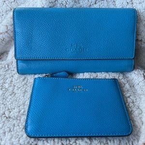 2 Piece COACH Set Wallet & Coin Purse